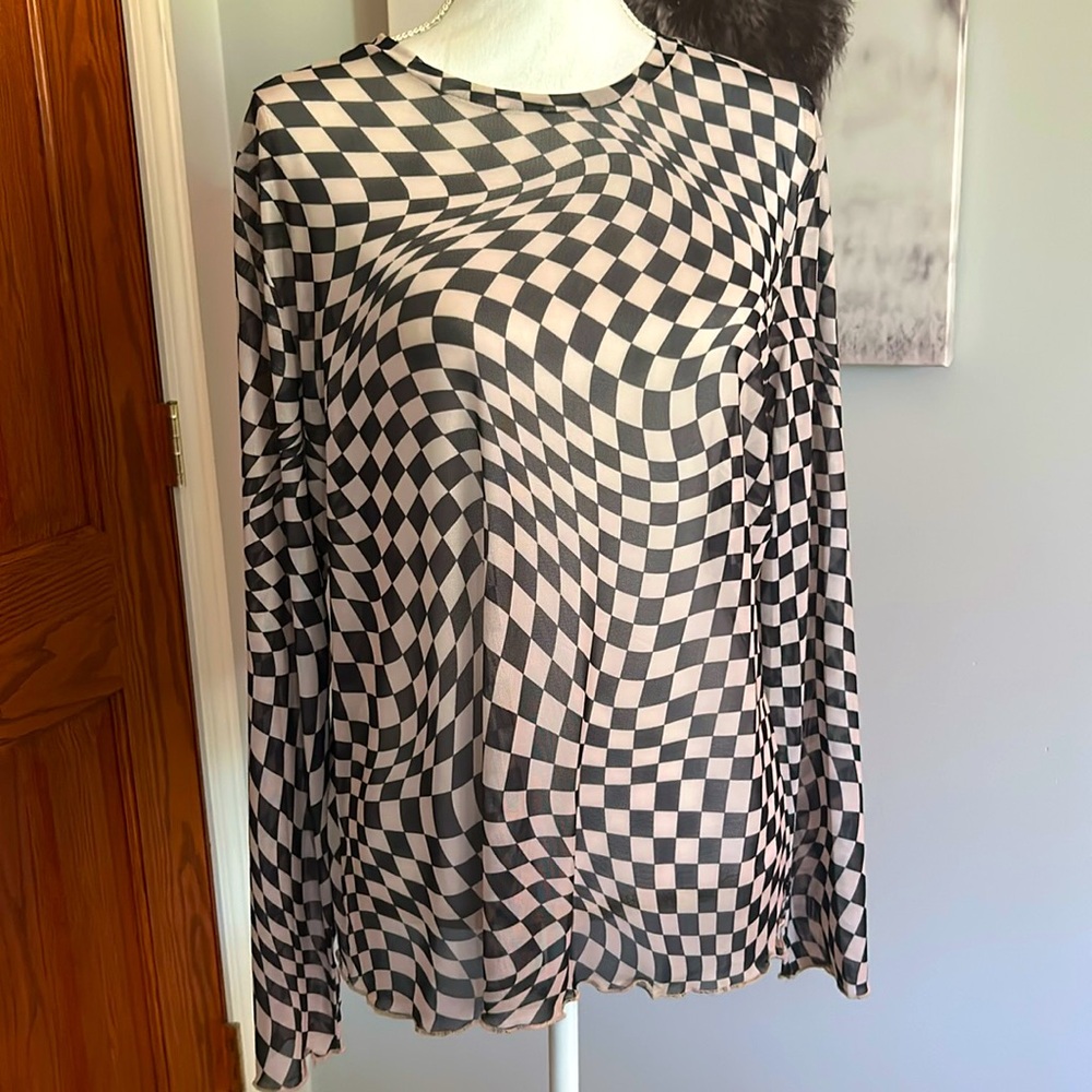 Davi And Dani Mesh Layering Top - image 1